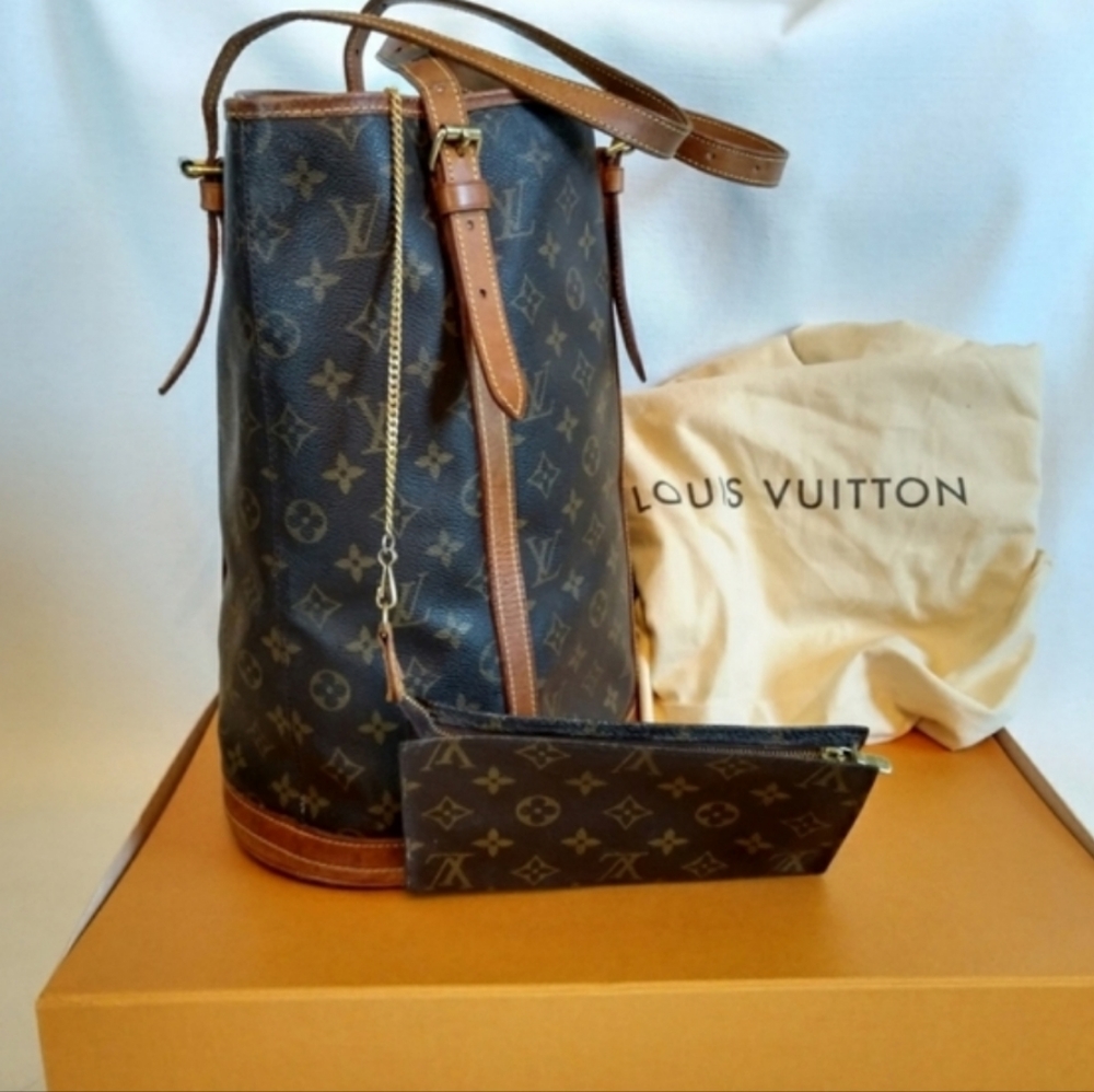 Louis Vuitton bucket bag & pouch vintage & Dustbag